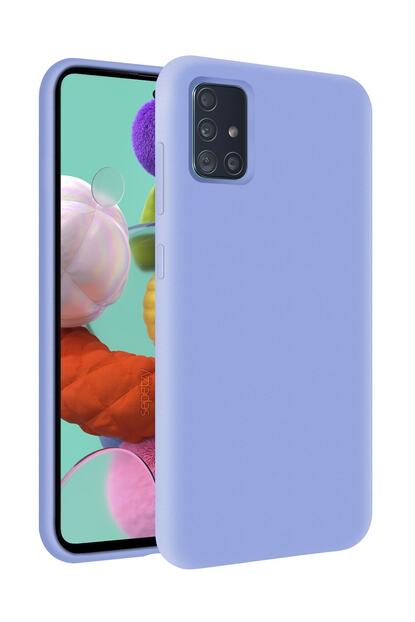 Sepetzy Samsung Galaxy A51 Kilif Pastel Ici Kadife Liquid Candy Flat Kapak Acik Mavi Trendyol