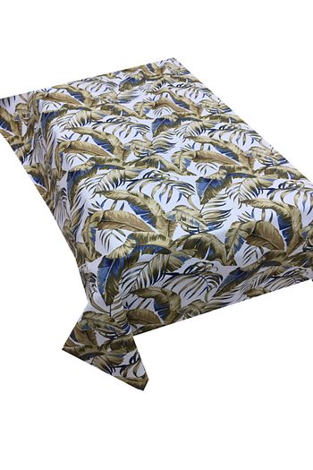 Zeren Home Buyuk Yaprak Desenli Panama Keteni Dertsiz Masa Ortusu 160 X 200 Cm Trendyol