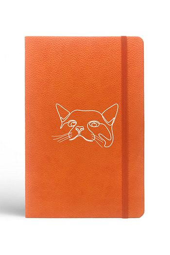 Mupity Kedi Cizimi Tasarimli Turuncu Defter Trendyol