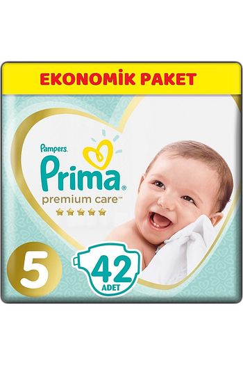 prima bebek bezi premium care 5 beden 42 adet junior jumbo paket fiyati yorumlari trendyol