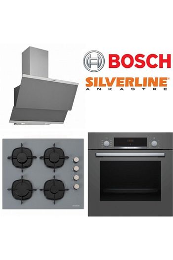 bosch silverline karma ankastre set hbf534eh1t cs5335s01 3420 classy gri fiyati yorumlari trendyol