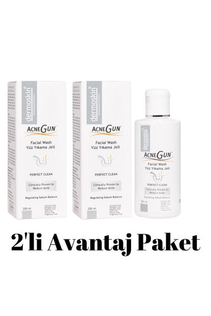 Dermoskin Acnegun Yuz Yikama Jeli 200 200ml 2 Li Avantaj Paket Fiyati Yorumlari Trendyol Dermoskin acnegun gece kremi 30ml. dermoskin acnegun yuz yikama jeli 200