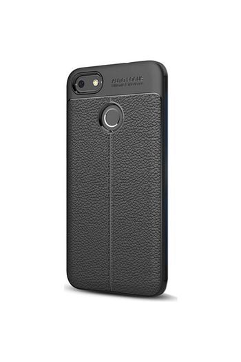 huawei p9 lite mini kilif deri desenli lux niss silikon kapak nano ekran koruyucu