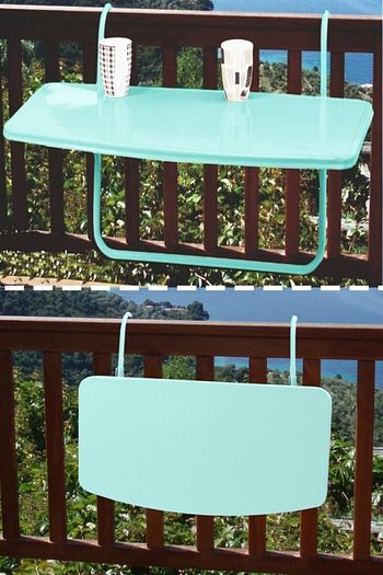 yekta home volga katlanir balkon masasi balkon demirine askili masa turkuaz fiyati yorumlari trendyol