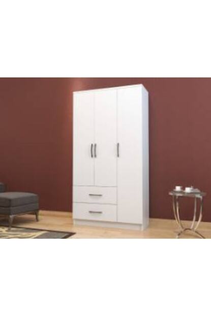 Abete Mobilya Abete 3 Kapili 2 Cekmeceli Beyaz Gardrop Fiyati Yorumlari Trendyol