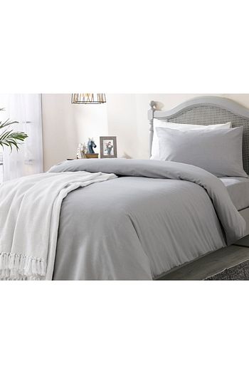 Atakum Home Gri Duz Renk 100 Organik Pamuklu Ranforce Cift Kisilik Nevresim Takimi 200x220 Fiyati Yorumlari Trendyol