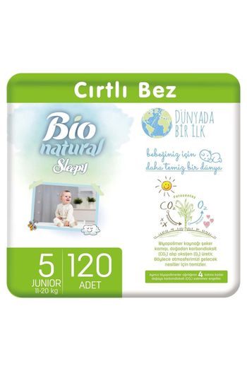 Sleepy Bio Natural Bebek Bezi 5 Numara Junior 120 Adet Fiyati Yorumlari Trendyol