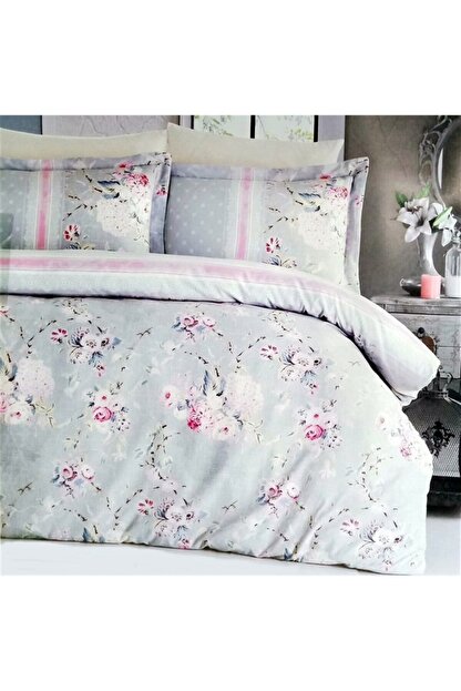 Brillante Brillant Pamuk Saten Voyage Spring Gri Cift Kisilik Nevresim Takimi Fiyati Yorumlari Trendyol