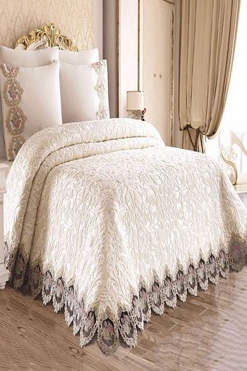 belloo home battaniyeli fransiz gupurlu yatak ortusu cift kisilik fiyati yorumlari trendyol