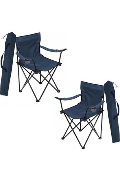 Toysan Lacivert Katlanir Cantali Kamp Sandalyesi 2 Adet Trendyol