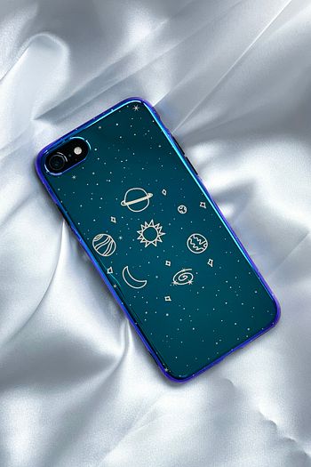 iphone 7 iphone 8 uyumlu blu ray cok gezegen desenli uzay kilif