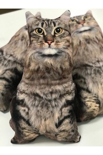 3nnn 3d kedi desen baskili minder