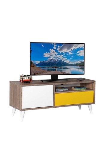 adore mobilya retro cekmeceli tv sehpasi latte sari diamond beyaz fiyati yorumlari trendyol