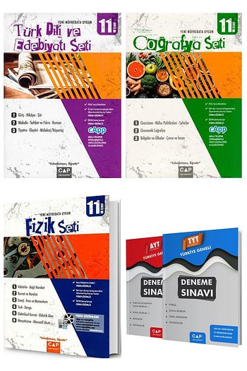 Cap Yayinlari 11 Sinif Edebiyat Cografya Fizik Fasikul Seti 2021 Trendyol