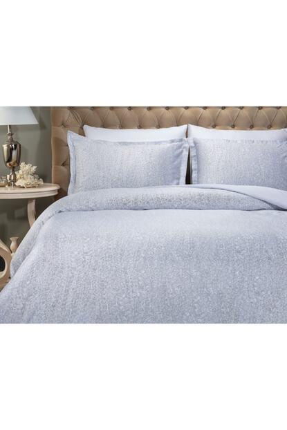 Madame Coco Grelot Cift Kisilik Baskili Saten Nevresim Takimi Gri Fiyati Yorumlari Trendyol