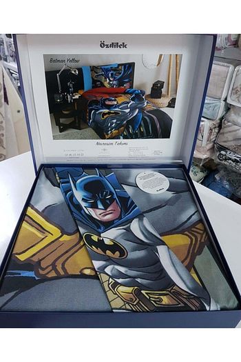 ozdilek lisansli tek kisilik ranforce nevresim takimi batman yellow sari fiyati yorumlari trendyol