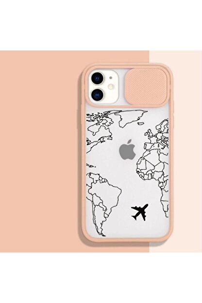 Mooodcase Iphone 11 Dunya Harita Desenli Kamera Korumali Pembe Telefon Kilifi Fiyati Yorumlari Trendyol