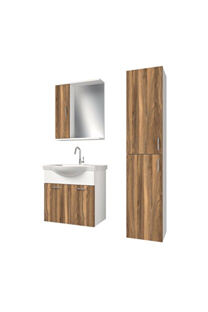 Banos Kt6 Ayaksiz 2 Kapakli Lavabolu Tesbih Mdf 65 Cm Banyo Dolabi Aynali Ust Dolap Boy Dolabi Fiyati Yorumlari Trendyol