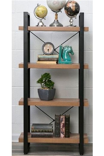 Worldwooden Dekoratif Ahsap Tasarim Masif 4 Katli Raf Kitaplik Aksesuar Rafi Metal Iskeletli Raf Fiyati Yorumlari Trendyol