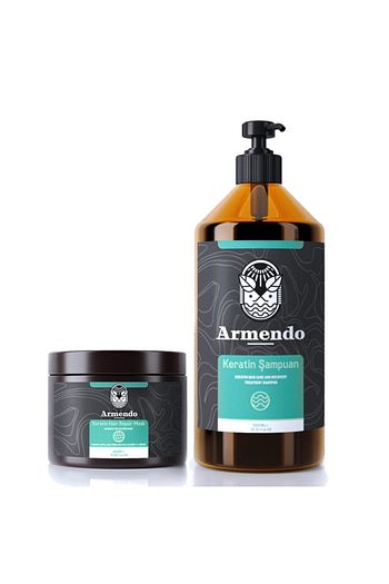 armendo keratinli sac bakim sampuani ve keratin sac maskesi seti 1000ml 400ml fiyati yorumlari trendyol