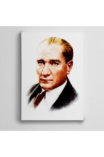 Dekolata Ataturk Portre Renkli Kanvas Tablo 35 X 50 Cm Trendyol