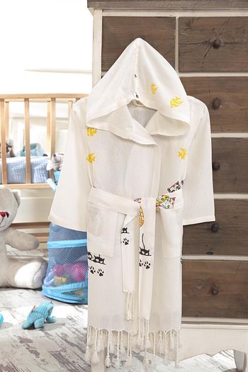 Soft Colours Naturel Bambu Pestemal Bebek Banyo Plaj Bornozu Kedi Trendyol