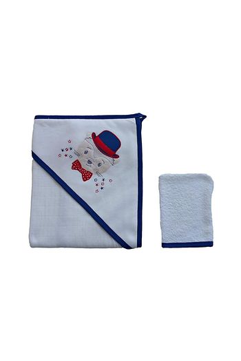 Ekebaby Erkek Bebek Cift Katli Muslin Banyo Havlusu Ve Bornoz Trendyol