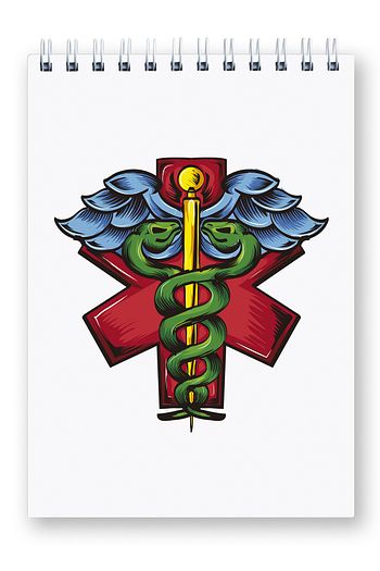 Mespho Tip Sembolu Doktor A4 Ebat Spiralli Sert Kapak Defter 21 X 29 7 Cm Trendyol