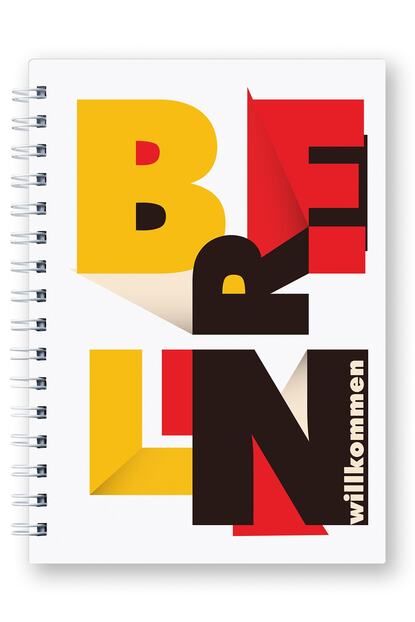 Mespho Berlin Almanya Renkleri A5 Ebat Spiralli Sert Kapak Defter 14 8 X 21 Cm Trendyol