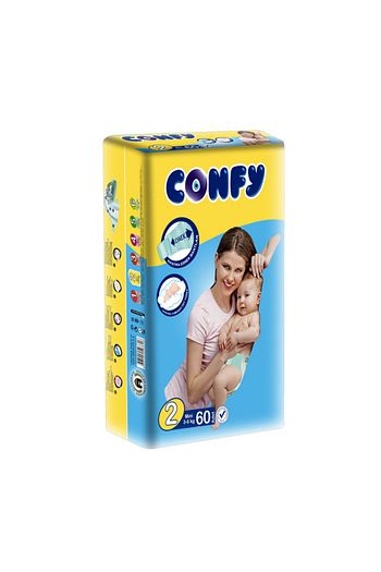 Confy 2 Beden Mini 60 Adet Bebek Bezi Trendyol