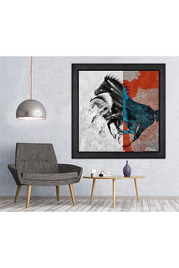 Imgeci Sanat Atolyesi Ahsap Yagli Boya Dokulu Tablo Cizgi At Trendyol