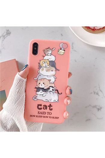 apple iphone 7 plus kedi desenli kilif