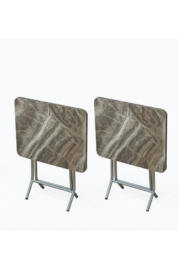 Pinarstore 2 Li Zigon Katlanabilir Sehpa Masa Metal Ayakli 36 X 45 Cm Trendyol