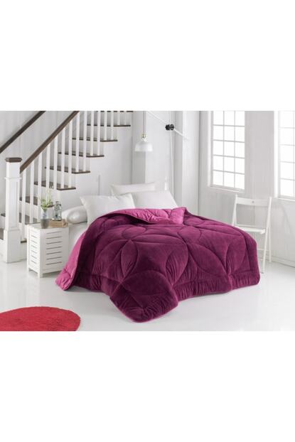 Armagan Tek Kisilik Welsoft Yorgan Fusia Renk Trendyol