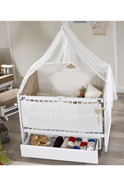 meltem smart beyaz bal pupilla 70x110 cm cekmeceli ahsap anne yani sallanir besik fiyati yorumlari trendyol