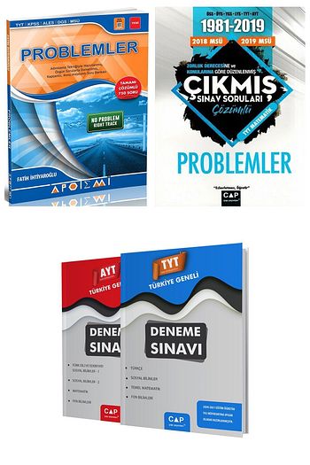 cap cikmis sorular problemler apotemi problemler fasikul set