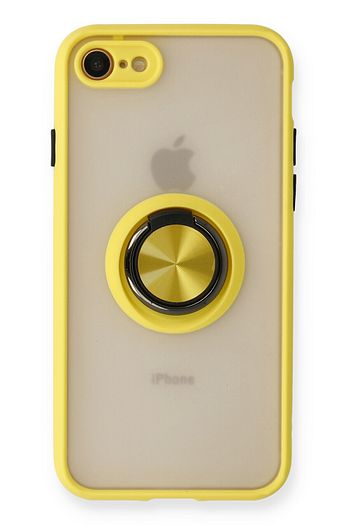 iphone 7 kilif kamera korumali yuzuklu silikon kilif