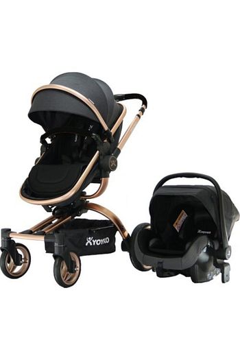 yoyko siyah rose 360 derece donebilen bebek arabasi 3 in 1 fiyati yorumlari trendyol