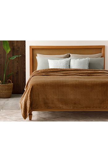 english home delicate super soft cift kisilik battaniye 200x220 cm bal fiyati yorumlari trendyol