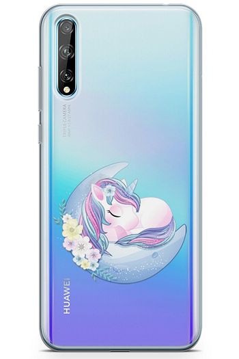 huawei p smart s 2020 uyumlu unicorn serisi uv baskili silikon kilif