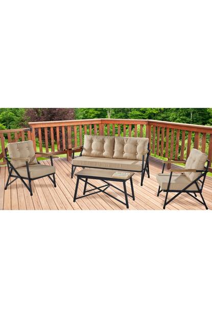 nejan nefin 150 siyah oturma grubu sehpali bej fiyati yorumlari trendyol