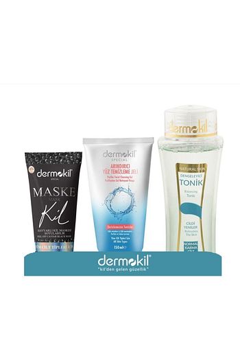 Dermokil Havyarli Siyah Kil Maskesi 75ml Yuz Temizleme Jeli 150ml Normal Karma Cilt Tonik 200ml 3 Lu Set Fiyati Yorumlari Trendyol
