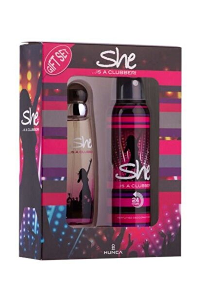 She Clubber Edt 50 Ml 150 Ml Deodorant Kadin Parfum Seti 8690973366825 Fiyati Yorumlari Trendyol She kadin parfuem ueruenleri en uygun fiyat avantaji ile seni bekliyor! she