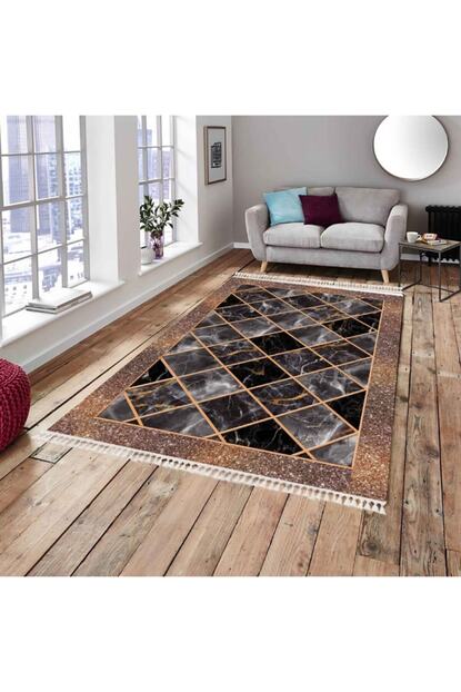 Sva Ticaret Kahverengi Dijital Baskili Kaymaz Taban 4 Metrekare Ve 6 Metrekare Hali Fiyati Yorumlari Trendyol