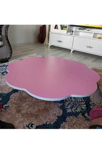 papatya pembe renk dekoratif yer sofralari