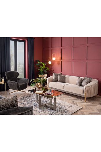 weltew home florya koltuk takimi 3 1 krem gri fiyati yorumlari trendyol