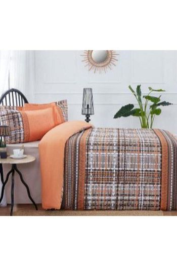 ozdilek cift kisilik nevresim takimi tweed oranj fiyati yorumlari trendyol