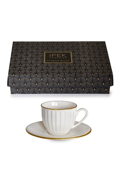Ipek Porselen Efes 6 Kisilik 12 Parca Sunumluk Kahve Fincan Takimi Fiyati Yorumlari Trendyol