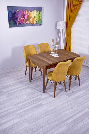 akay home sena serisi acilir ahsap mutfak masasi yemek masa sandalye takimi fiyati yorumlari trendyol