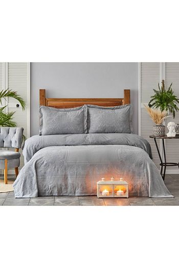 karaca home nancy mavi pano cift kisilik yatak ortusu set fiyati yorumlari trendyol
